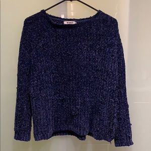 Royal Blue Velvet BB Dakota Sweater
